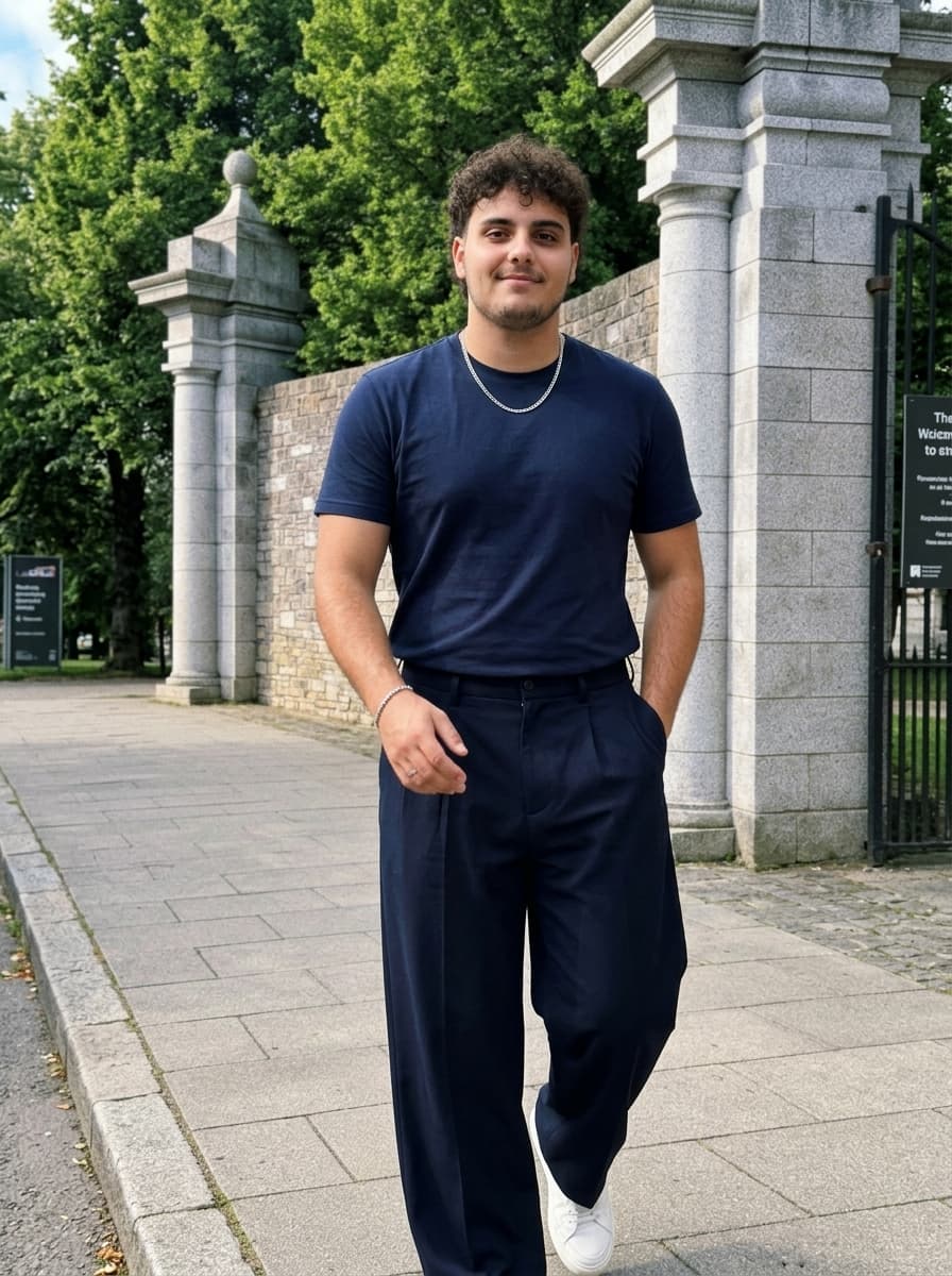 Exemple de photo de profil générée par IA, scène Lifestyle (homme)